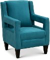 Modern Blue Upholstered Accent Chair - Becky