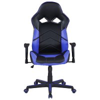Z-Line Designs Ergonomic Gaming Chair - Black/Blue-2