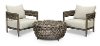 Gray Round 3 Piece Patio Set - Marana