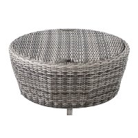 Gray Round 3 Piece Patio Set - Marana-7
