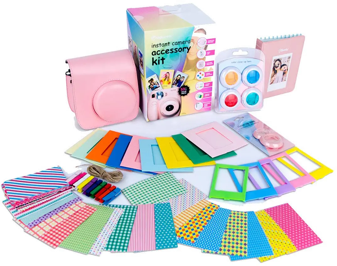 DPS-FJI9K-PK DigiPower Instant Camera Accessory Kit - Pink-2