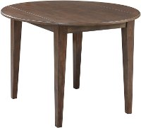 Brown Round Dining Room Table - Castle Peak