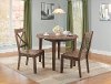 Clearance Brown Round 3 Piece Dining Set - Castle Peak