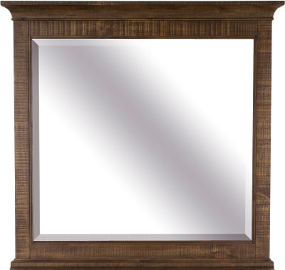 Rustic Nutmeg Brown Mirror - Bay Creek