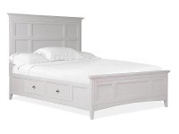 Cottage White King Storage Bed - Heron Cove-2