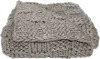 Taupe Chess Knit Throw Blanket