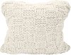 Natural Chess Knit Euro Sham with Down Insert