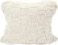 Natural Chess Knit Euro Sham with Down Insert