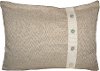Cream and Taupe Herringbone Standard Size Pillow Shams (Set of 2)
