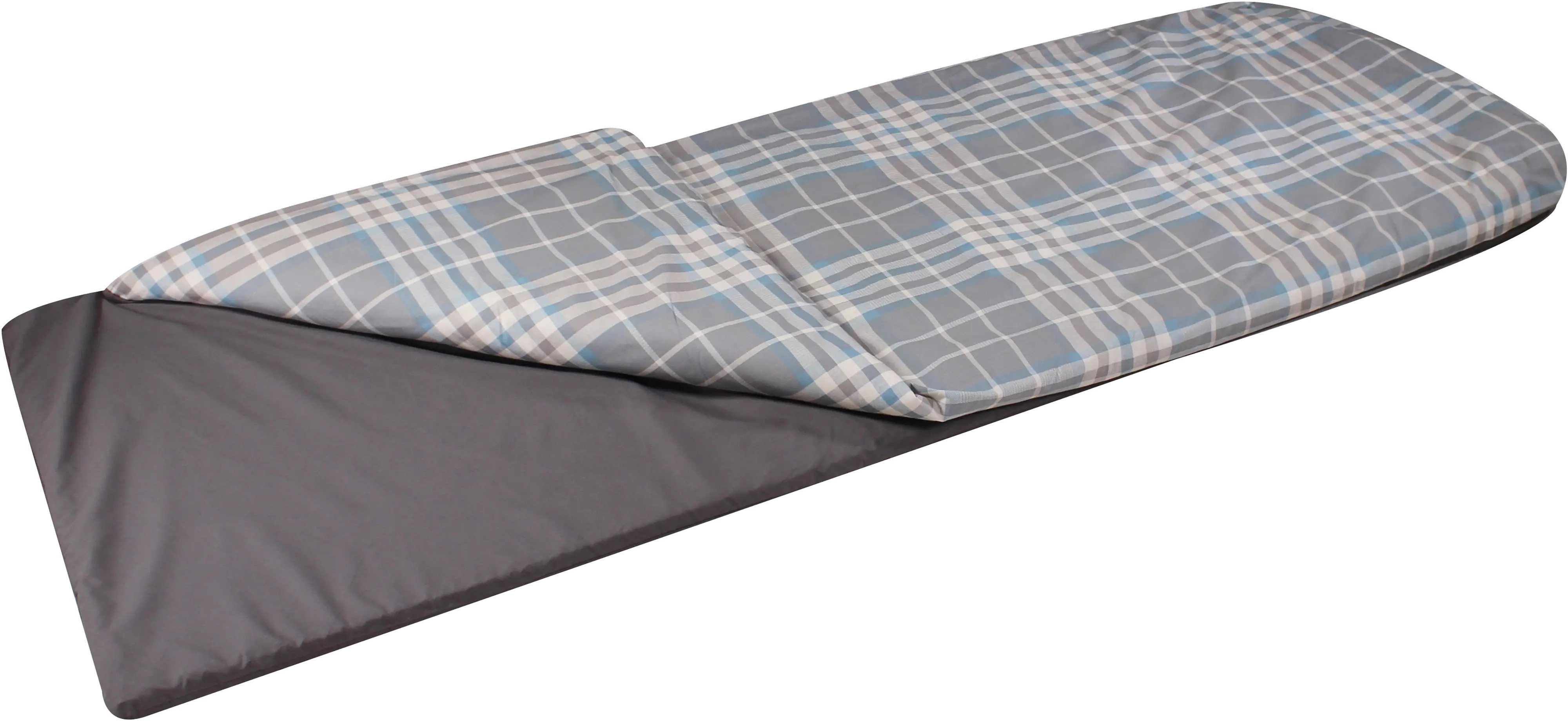 50214 Large Blue Plaid Sleeping Bag - Duvulay-1