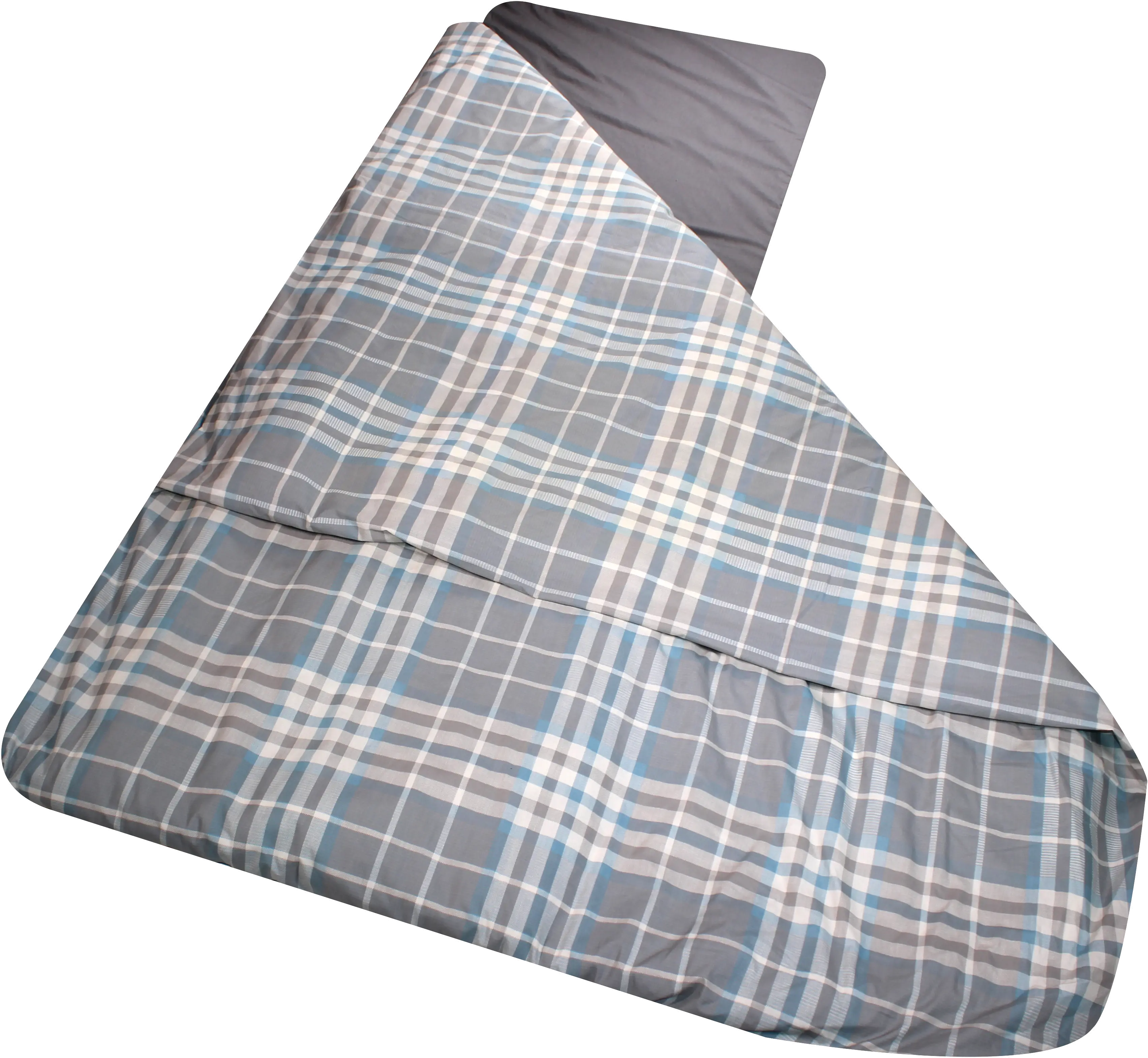 50214 Large Blue Plaid Sleeping Bag - Duvulay-3