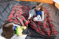 50354 Child Size Red Plaid Sleeping Bag - Duvulay-6
