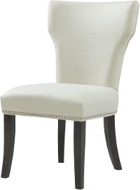 White Upholstered Dining Room Chair - Madeline