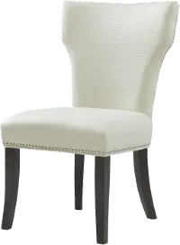White Upholstered Dining Room Chair - Madeline