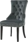 Adelle Dark Gray Upholstered Dining Room Chair