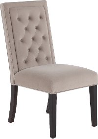 Otter Gray Velvet Upholstered Dining Room Chair - Jayden