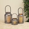 8 Inch Galvanized Metal Lantern