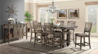 Light Brown Counter Height Dining Room Table - Balboa-3