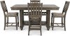 Light Brown 5 Piece Counter Height Dining Room Set - Balboa