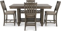 Light Brown 5 Piece Counter Height Dining Room Set - Balboa