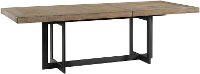 Modern Beige and Metal Dining Room Table - Eden