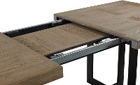 Modern Beige and Metal Dining Room Table - Eden-4