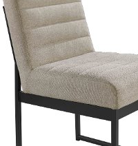 Beige Upholstered Dining Room Chair - Eden-4