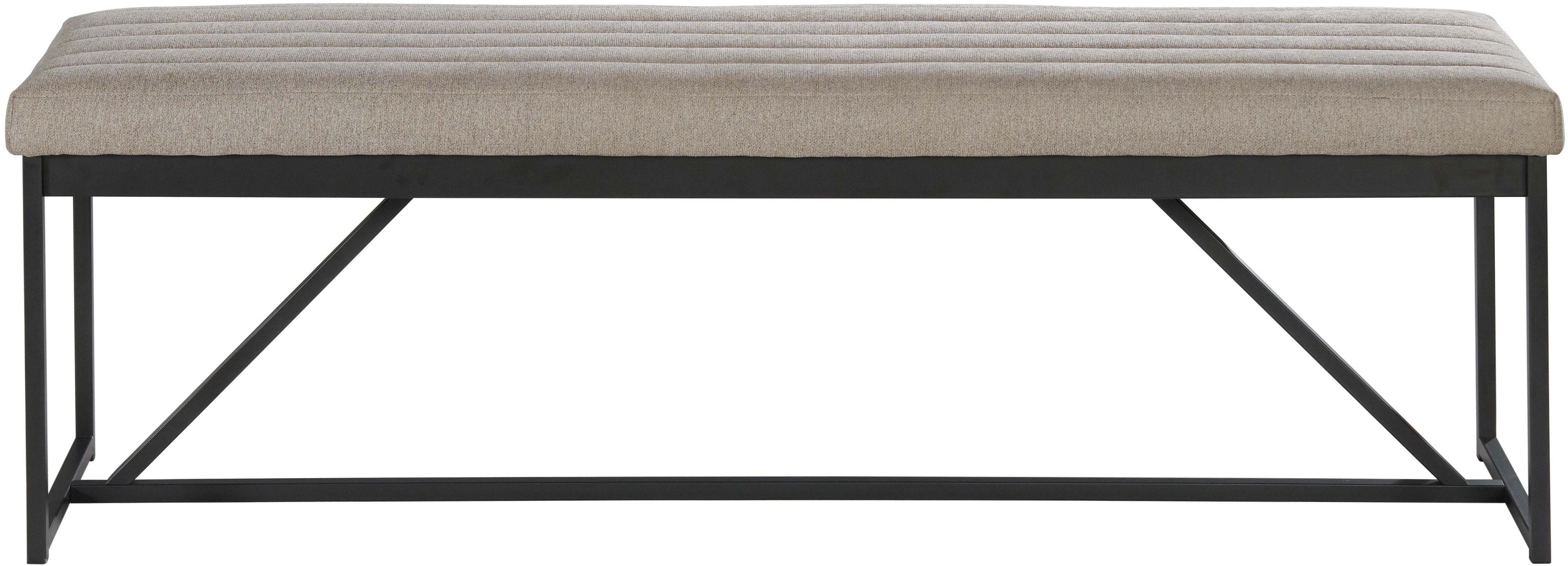 Eden Modern Metal Upholstered Dining Bench-1
