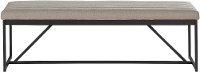 Eden Modern Metal Upholstered Dining Bench
