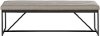 Modern Metal Upholstered Dining Bench - Eden