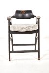 Distressed 24 Inch Black Counter Height Stool - Wagner