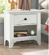Rustic Contemporary White Nightstand - Tahoe