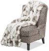 Gray and White Throw Blanket
