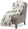 Gray and White Throw Blanket
