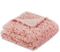Quartz Pink Throw Blanket - Gretta