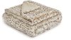 Natural Snow Leopard Throw Blanket