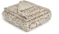 Natural Snow Leopard Throw Blanket