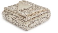 Natural Snow Leopard Throw Blanket