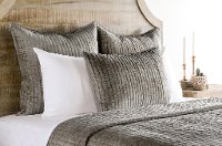 Silver Toned Brown Velvet King 3 Piece Bedding Collection - Bari