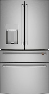 CVE28DP2NS1 Cafe 36 Inch French Door Smart Refrigerator - 27.8 cu. ft., Stainless Steel-1