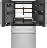 CVE28DP2NS1 Cafe 36 Inch French Door Smart Refrigerator - 27.8 cu. ft., Stainless Steel-2