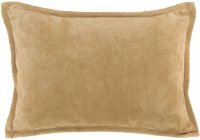 Suede Tan Rabun Throw Pillow