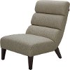 Modern Flax Tan Upholstered Accent Chair - Effie