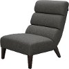 Modern Smoke Gray Upholstered Accent Chair - Effie