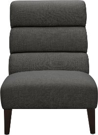 Modern Smoke Gray Upholstered Accent Chair - Effie-2