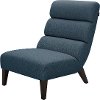 Modern Seaside Blue Upholstered Accent Chair - Effie