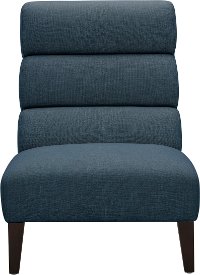 Modern Seaside Blue Upholstered Accent Chair - Effie-2