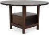 Dark Brown Round Counter Height Dining Room Table - Madison