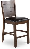 Espresso Upholstered 24 Inch Counter Height Stool - Madison