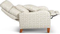 White Casual Pushback High-Leg Recliner - Norwood-6
